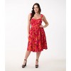 Unique Vintage Women's Sleeveless Swing Dress - 3 of 4