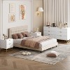 6 Drawer Dresser for Bedroom, 53.5"Large Dresser with Metal Legs, Chest Storage Organizer, Chest of Drawers for Bedroom, Living Room, Entryway - 3 of 4