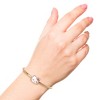 Sanrio Hello Kitty Gold-Tone Enamel Bangle Bracelet with Pink Bow Charm - 2 of 4