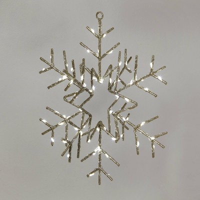 Metal Snowflake Christmas Gift Topper Gold - Wondershop™