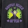 Women's - Disney Villains - Happily Never After Lightweight French Terry Wide Neck Long Sleeve Shirt - 2 of 4