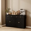 Mshliw 47.75" Kitchen Sideboard Buffet Cabinet with Barn Doors, 2 Drawers and Adjustable Shelves, Rustic Storage Cabinet for Dining Room - 3 of 4
