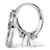 Pompeii3 1 1/4ct Diamond Engagement Wedding Ring 14K White Gold Ring Set - 3 of 4