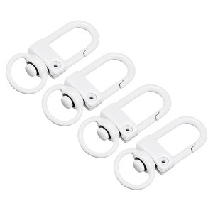 Unique Bargains DIY Craft Key Organization Lobster Claw Lanyard Swivel Clasps 1.3" x 0.51" 4 Pcs - 1 of 4