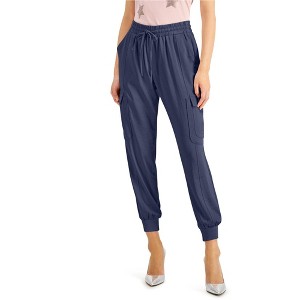 I.N.C International Concepts Womens Utility Casual Jogger Pants, Blue, Medium - 1 of 1