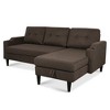 74.8" Convertible L-Shaped Sectional Sofa Bed with Storage Chaise - 3 of 4