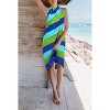 LA LEELA Women's Summer Beach Bikini Wraps Sarong Cover up Wrap Swimsuit Swimwear Cover Ups for Womens One Size Multicolored, Tie Dye Design - 3 of 4