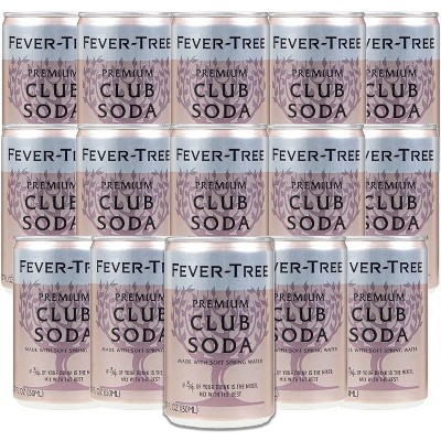 Fever Tree Club Soda - Premium Quality Mixer - Refreshing Beverage for Cocktails & Mocktails 150ml Bottles