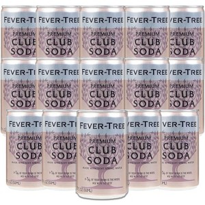 Fever Tree Club Soda - Premium Quality Mixer - Refreshing Beverage for Cocktails & Mocktails 150ml Bottles - 1 of 4