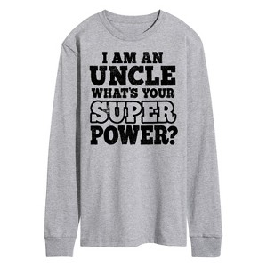 Men's - Instant Message - What's Your Super Power Long Sleeve Graphic T-Shirt - 1 of 4
