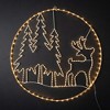 30"H Sullivans Christmas LED Deer Scene Wall Decor, White, Indoor Christmas Decor - 4 of 4