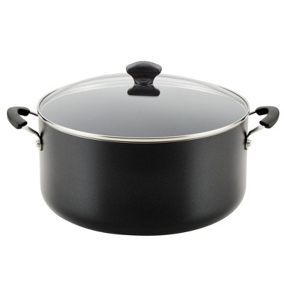 Farberware 10.5qt Aluminum Nonstick Stockpot With Lid Silver : Target