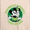 Women's - Disney - Shamrock Wishes Irish Kisses Lightweight French Terry Wide Neck Long Sleeve Shirt - 2 of 4