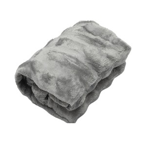 Unique Bargains Blanket Solid Color Bubble Fleece Polyester 28"x39" - 1 of 4