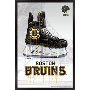 Trends International NHL Boston Bruins - Drip Skate 20 Framed Wall Poster Prints - 1 of 4