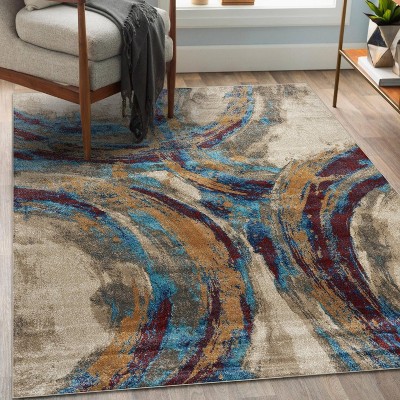 Luxe Weavers Geometric Circle Area Rug