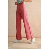 Women's Wide Leg Denim Pants - MIOU MUSE - 3 of 4