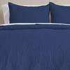 Great Bay Home Pinsonic Medallion Reversible Quilt Set With Shams - 2 of 4