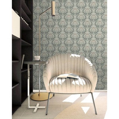 Fallon Brown and Gray Floral Peel and Stick Wallpaper