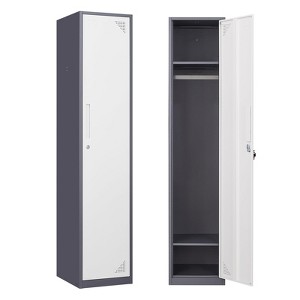 Mlezan 71" Metal Locker: Steel Storage for Bedroom, Gym, School, Office, or Garage.Ideal for Employee or Personal Use. - 1 of 4