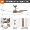 Parrot Uncle 48" Modern LED Ceiling Fan with Light and Remote - 4 of 4