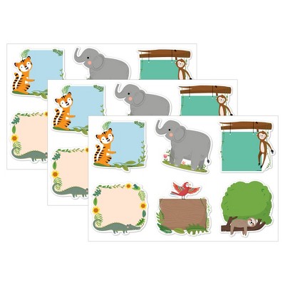 Creative Teaching Press® Jungle Friends 6" Designer Cut-Outs, 36 Per Pack, 3 Packs