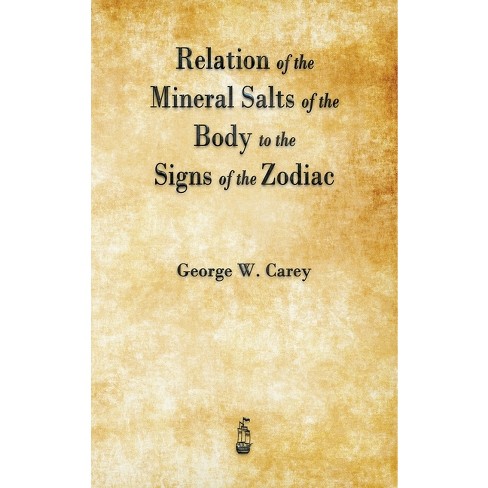 Relation Of The Mineral Salts Of The Body To The Signs Of The