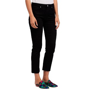 Free People Womens Cigarette Crop Slim Fit Jeans, Black, 25 - 1 of 1
