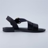 CUSHIONAIRE Lisbon Strappy Flat Sandals for Women 2025 with Adjustable Ankle Strap and Stylish Bold Buckle Accent Dressy Sandals - 4 of 4