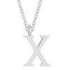 Slickblue Personalized Stainless Steel Initial Necklace, 16" Chain with 2" Extender, Rose Gold/Silver, Choose Letter I-Z - 3 of 3