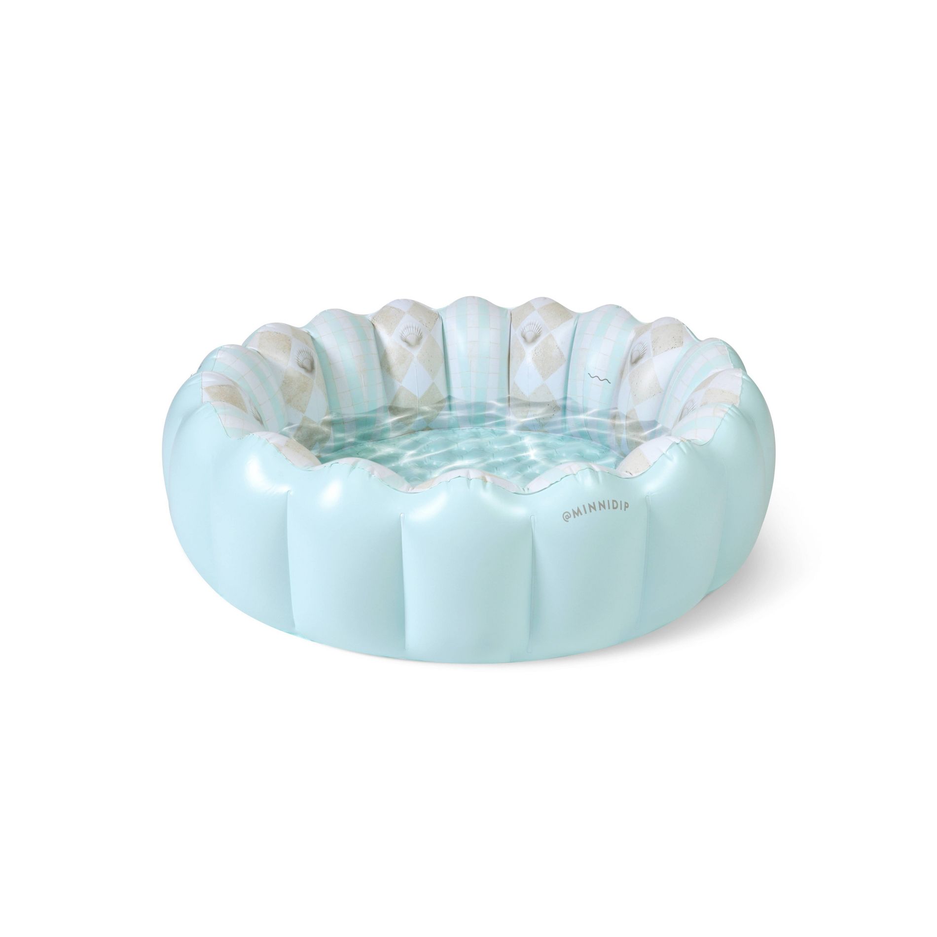 MINNIDIP Exclusive Resort Collection Minni Tufted Pool 35 gal Novelty Kiddie Pool - Chambray Blue Shell