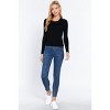 Slickblue Women's Long Sleeve Crew Neck Cardigan, Classic Knit Layering Sweater, 4 Color Options, Size S-L - 3 of 4