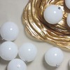 Northlight 12ct Shatterproof Shiny Christmas Ball Ornament Set 4" - White - 2 of 4