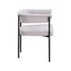 Meridian Furniture,Malin Linen Textured Fabric Dining Chair, Set of 2 - 3 of 4
