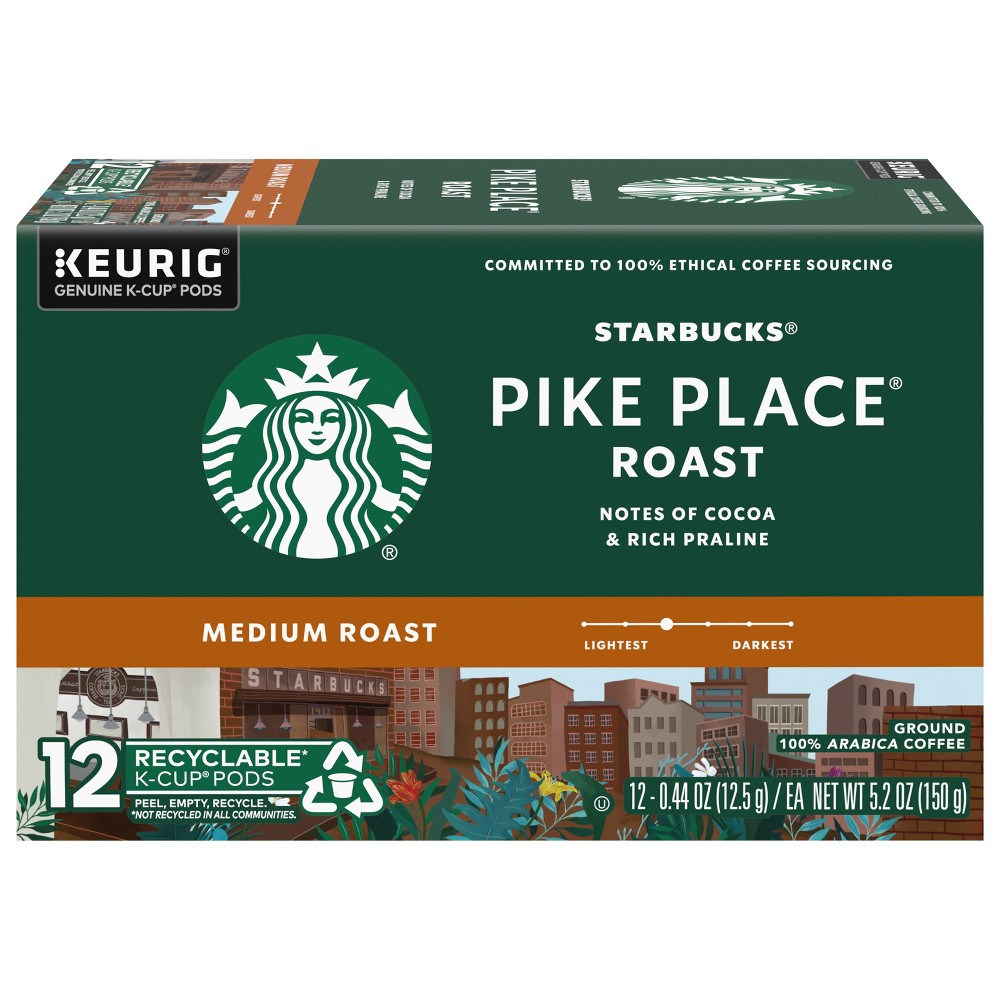 Photos - Coffee Starbucks Medium Roast Pike Keurig K-Cup  Pods - 12ct 