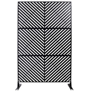 CAVINAS Matrix Metal Decorative Patio Screens, Outdoor & Indoor, Freestanding Decorative Privacy Screen for Deck Balcony Patio - 1 of 4