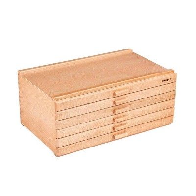 KINGART Wood 6-Drawer Storage Box