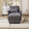 KWPZQEB Modern Recliner Chair, Upholstered Leisure Chair with Phone Bracket & Pillow, Reclining Sofa Chair with Storage for Living Room - 3 of 4
