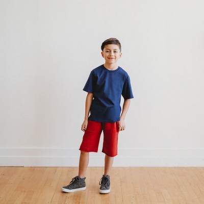 City Threads Boys Organic Cotton Soft Jersey Short Sleeve Crew Tee | Bright Light Blue - 6Y — фото 2