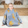 Solaris Fleece Blanket Hoodie Sweatshirt for 7-16yr Kid Teen Youth, Cozy Warm Plush Fleece Wearable Blanket Pullover with Larger Pocket - 4 of 4