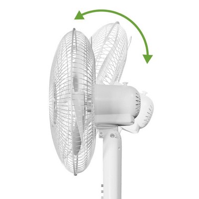 Holmes 16&#34; Oscillating 3 Speed Manual Stand Fan White_2