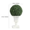 Artificial Topiary Plant Ball with Lights, Pre-Lit Boxwood Ball with Timer and Remote, UV Resistant Outdoor Indoor Porch Tree - 2 of 4