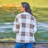Women's Cozy Plaid Faux Shearling Jacket - Cupshe - 4 of 4