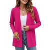 Imily Bela Womens Knit Open Front Long Sleeve Cardigan Sweater with Pockets - 3 of 4