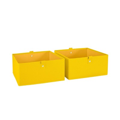 RiverRidge Kids' 2pc 5" Fabric Collapsible Storage Cube Organizers for Playroom Organization