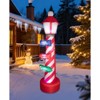 Itopfox 7ft Christmas Inflatable Lighthouse with North Pole Road Sign Built-in LED for Outdoor Yard Lawn Party Holiday Decor 1 Piece - 3 of 4