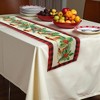 Unique Bargains Christmas Table Runner Polyester Red Green Yellow 71x14 Inch 1 Pc - 2 of 4