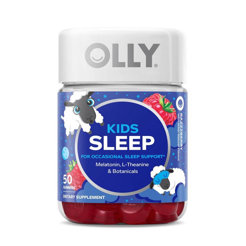 OLLY Kids 0.5 Melatonin Sleep Support Gummies - Raspberry, 1 of 11