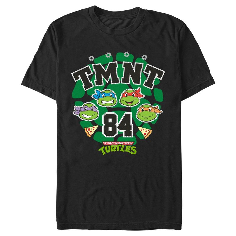 Men's Teenage Mutant Ninja Turtles Varsity TMNT 84 Heroes T-Shirt, 1 of 6