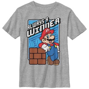 Boy's Nintendo Mario Always a Winner T-Shirt - 1 of 4
